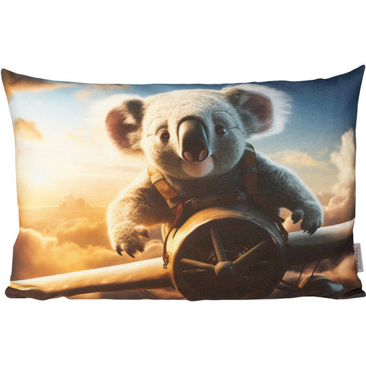 lustiges Dekokissen mit einem fliegenden Koala